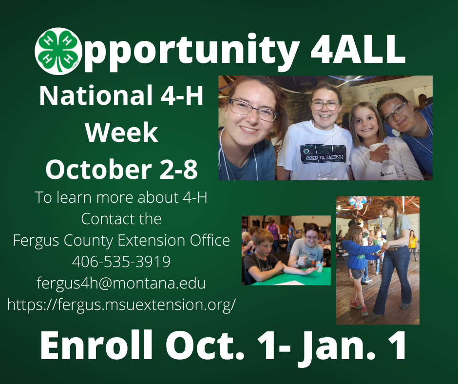National 4-H Week October 2nd-8th